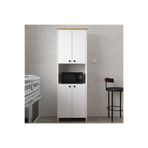 Serçedesign 4 Kapaklı Raflı Çok Amaçlı Mikrodalga Bölmeli Mutfak Dolabı