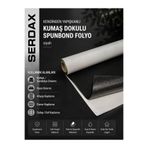 SERDAX Kendinden yapışkanlı Kumaş Dokulu Spunbond Folyo Koltuk-Oto-Baza-Ahşap-Metal-Dolap-Duvar uygulamaları siyah RENK