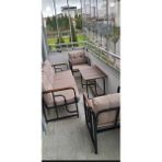 Serdem Dizayn Serdem 3+1+1+Sehpa Bahçe Balkon Mobilya Takımı (Bej N0. 8)