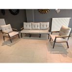 Serdem-(Ester)-3+1+1 Bahçe Balkon Mobilyası Koltuk Krem