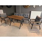 Serdem-(Ester)-3+1+1+Masa Bahçe Balkon Mobilyası Koltuk Gri