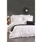 Serebien Home Collection Avelisse %100 Pamuk Rengarenk Çiçek Nakışlı, Fırfırlı 8 Parça Premium Çift Kişilik Nevresim Takımı