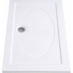 Serel - 80X120 cm Seramik Duş Teknesi Flat Outlet - 45249SS000- - 80 x 120 cm