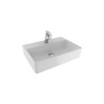 Serel E.C.A Serel Minimal Dikdörtgen Tezgah Üstü Lavabo 42X60 2047TDS110H - Parlak Beyaz