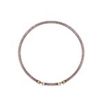 Serelia Mor Zirkon Taşlı Baget Model Su Yolu Gold Kolye (Gold/Standart)