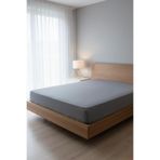 Serenat Home Tek Kişilik Çarşaf, 100 x 200 cm, Gri kombinliktekki şilik çarşaf