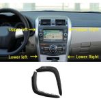 Serendipitous 1 Takım Araba Dashboard Hava Delikleri Trim Şerit Toyota Corolla Altis 2007-2013 Hava A/c Çıkışları Abs Karbon Fiber Ayar Kapağı (Yurt Dışından) - Siyah