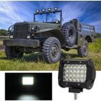 Serendipitous 4 Inç Far LED Çalışma Işığı Çubuğu Kamyonet 4WD Off Road Atv Suv Oto Utv Aksesuarları (2 Paket) (Yurt Dışından) - Siyah