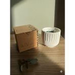 Serene Space Desenli Kokulu Dekoratif Taş Mum 160 Gr. - Beyaz - DÜZ SÜTUN