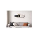 SERENGETI ART KARDELEN AHŞAP PİLLİ LEDLİ İSKANDİNAV TARZI SALON DUVAR RAFI MODERN ÇİÇEKLİK 112 X 28 CM