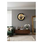 SERENGETI ART PRİMULA AHŞAP PİLLİ LEDLİ İSKANDİNAV TARZI SALON DUVAR RAFI MODERN ÇİÇEKLİK 50 CM
