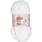 serenitsu Himalaya Velvet Kadife El Örgü İpi 100 gr Amigurumi Oyuncak ipi (90001 Beyaz)