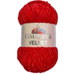 serenitsu Himalaya Velvet Kadife El Örgü İpi 100 gr Amigurumi Oyuncak ipi (90018 Kırmızı)