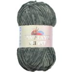 serenitsu Himalaya Velvet Kadife El Örgü İpi 100 gr Amigurumi Oyuncak ipi (90020 Koyu gri)