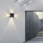 Serenity Haven HOROZ 4 Watt 3000K Günışığı LED Aplik, Iç ve Dış Mekan Duvar Aplik - Altın - Siyah - Seçenek 1