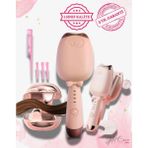 Serenity Haven Pembe Kedi Figürlü Isı Ayarlı Saç Maşası, Kalın ve Ince Bukle Yapıcı - Seçenek 1