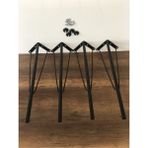 Serenity Haven Turkuaz Renkli, 75 cm Metal Masa Ayağı, Şık ve Dayanıklı Tasarım - Beyaz - Seçenek 1