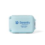 Serenity Organizers Hap Düzenleyici, 8 Bölmeli Taşınabilir Hap Kutusu, Çoğu İlaç Boyutunu Tutar, Bandajlar ve Diğer Öğeler için Bir Büyük Bölme, Seyahat için Temel, Mavi