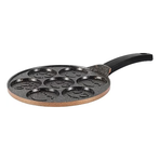 Serenk Fun Cooking Gülen Yüz Alüminyum Döküm Granit Kaplama 26 cm Siyah Pankek Tava