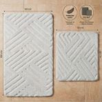 Serenza Living Modern 2’li Banyo Paspas Seti,kaymaz Taban,yumuşak Dokulu Koyu Gri - Açık Gri