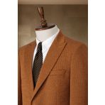 Sergio Ferraro Camel İtalyan Stil Slim Fit Erkek Blazer Ceket
