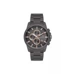 Sergio Tacchini Erkek Füme Çelik Kasa Yuvarlak Kadran Metal Kordonlu Kol Saati Quartz Mekanizma Analog Ekran Mineral