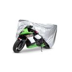 Sergül Çelik Motor XGJ 100-7 Arka Çanta Uyumlu Kalın 4 Mevsim Koruma Gri Motosiklet Brandası