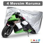 Sergül Motolux Rossi 50 Bağlantı Tokalı 4 Mevsim Koruma Gri Motosiklet Brandası