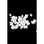 Serhat Aksesuar ve El İşçilik 11x20 mm Silindir Şeklinde Beyaz Plastik Boncuk Takı Malzemesi 4 mm (10 Adet)