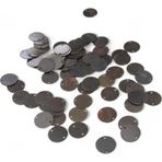Serhat Aksesuar ve El İşçilik 16 Mm Eskitme Bakır Metal Pul Payet (30 Gr 35 Adet)