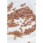 Serhat Aksesuar ve El İşçilik 4 mm Açık Parlak Bronz Plastik İnci Boncuk Aksesuar Takı Malzemesi (25 Gr)