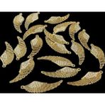 Serhat Aksesuar ve El İşçilik Kanat Figürü Desenli 6X2 Cm Gold Pirinç Kolye, Bileklik, Küpe Vb Malzemeleri (3 Adet)