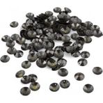 Serhat Aksesuar ve El İşçilik Koyu Gri Kubbe Bombeli 13 mm Pul Pirinç Payet (30 Gr 55 Adet)