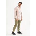 Serhat POLAT Premium Quality / Comfort Fit / Rahat Kesim Kolay Ütülenebilir Erkek Gömlek - Bej - 2XL