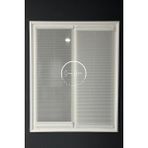 Serin Home Collection Gece Gündüz Katlanabilir Beyaz Çiftli Plise Perde, Cam Balkon Perdeleri, Pvc Pencere Perdeleri - 60 x 200 cm