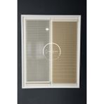 Serin Home Collection Gece Gündüz Katlanabilir Koyu Krem Çiftli Plise Perde, Cam Balkon Perdeleri, Pvc Pencere Perdeleri - 120 x 220 cm