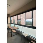Serin Home Collection Katlanabilir Cam Balkon Plise Perde Koyu Gri (Kancalı Veya Vidalı Sistem) - 80 x 200 cm