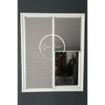 Serin Home Collection Koyu Gri Katlanabilir Plise Perde, Cam Balkon Perdeleri, Ofis Perdeleri, Pvc Pencere Perdeleri - 50 x 180 cm