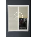 Serin Home Collection Krem Katlanabilir Plise Perde, Cam Balkon Perdeleri, Ofis Perdeleri, Pvc Pencere Perdeleri - 70 x 120 cm