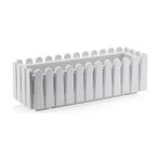 Serinova Balkon Saksı Istanbul, No:2, 9l, 17X53.5X19 Cm, Beyaz (Metal Ayaklar Hariçtir) - SERİNOVA - Renkli