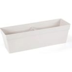Serinova Balkon Saksı Yalı, No:2, 10.8l, 15.8X51.5X17 Cm, Beyaz (Metal Ayaklar Hariçtir) - SERİNOVA - Renkli