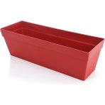 Serinova Balkon Saksı Yalı, No:2, 10.8l, 15.8X51.5X17 Cm, Kırmızı (2 Adet Metal Ayak Hariçtir) - SERİNOVA - Renkli