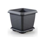 Serinova HK 03 Hisar 25.5 lt Antrasit Gri Kare Saksı