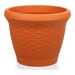 Serinova HS06 Hasır Saksı 42 Litre - 42 Lt - Kiremit