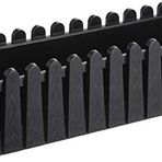 Serinova IB02 Siyah 53.5 cm 9 lt İstanbul Drenaj Aparatlı Balkon Saksı