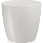 Serinova Kırık Beyaz Plastik Çiçek Saksısı 22 lt 34 cm Genişlik Modern Tasarım