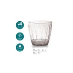 Serinova Orkide Saksısı - Şeffaf Tabaklı Saksı - 3 Lt