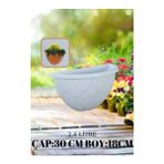 Serinova Saksı Damla Duvar, No:2, 2.4 L, 29.5X17 Cm, Beyaz - SERİNOVA - Renkli