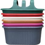 Serinova Tombik Saksı Askılı Balkon Saksısı 6,5 Litre ( 3 Adetkarma Renk Gönderilecektir) - Beyaz