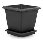 Serinova VK06 Villa Kare Saksı 110 Litre - 110 Lt - Antrasit